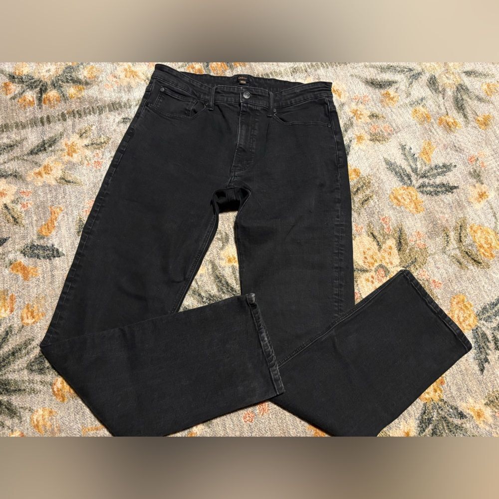 Quince Men Warren Stretch Straight Jeans Black 35 x 34